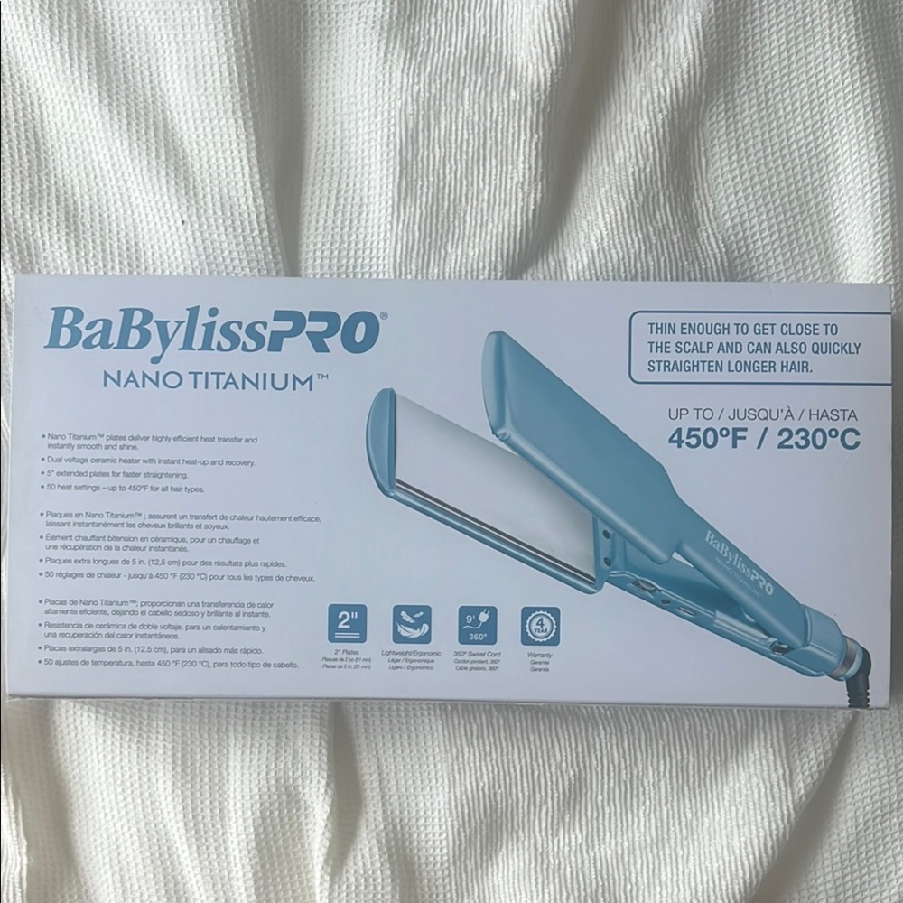 BaBylissPRO Titanium Hair Straightener - Picture 4 of 4